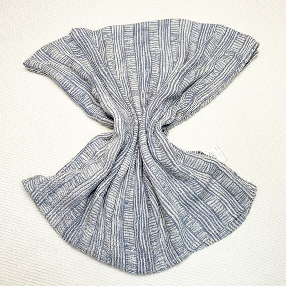 Aden + Anais  Blue White Swaddle Receiving Blanket Baby - Picture 1 of 9